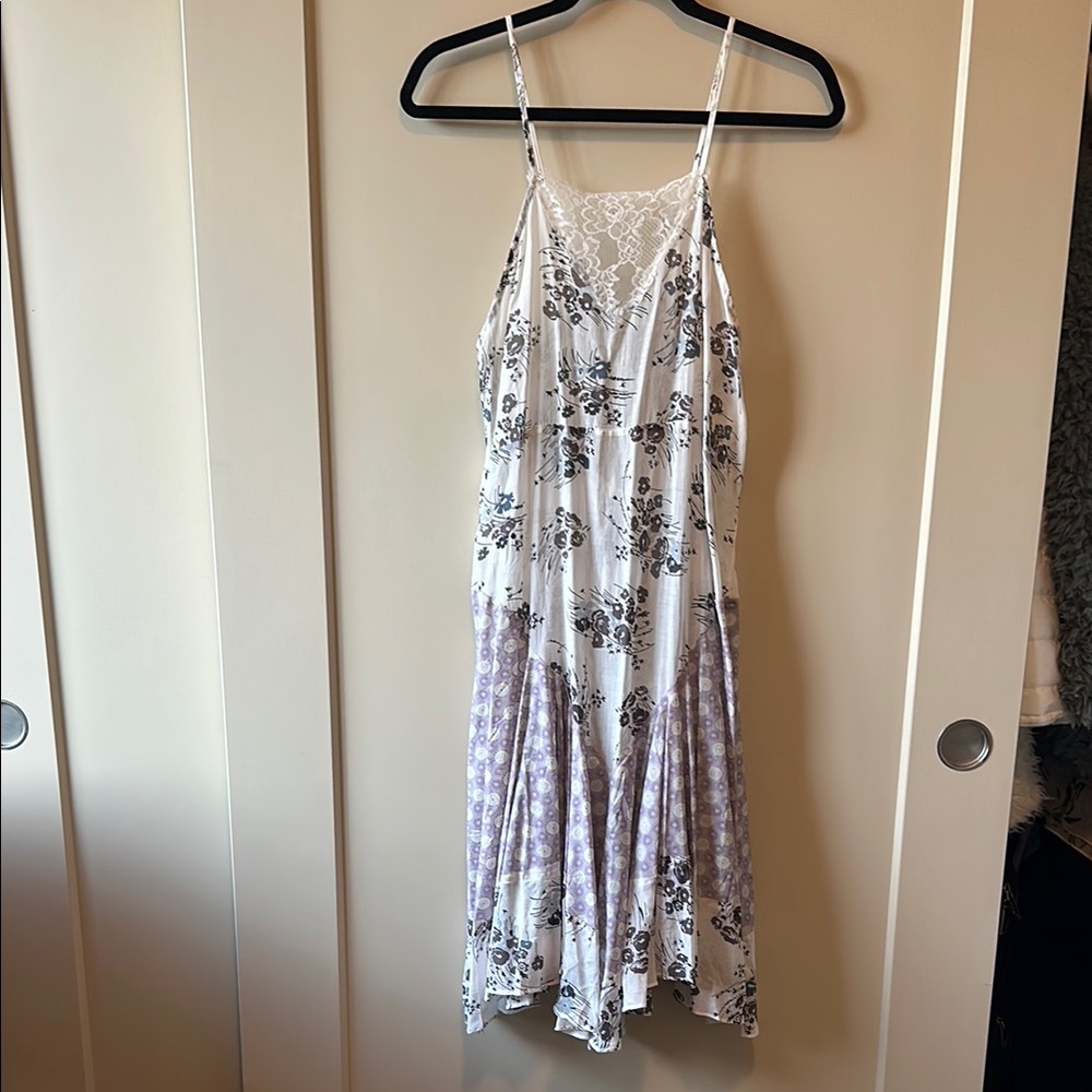 Free people Floral Spaghetti Strap Dress